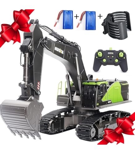 Amazon.co.jp: HUINA 1594 メタル RC 1:14 ショベル 28チャンネル 掘削